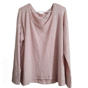 So Cozy long sleeve v-neck tee